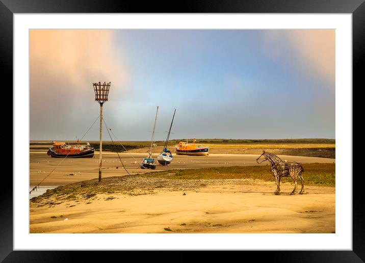 The lifeboat horse. Framed Mounted Print by Bill Allsopp