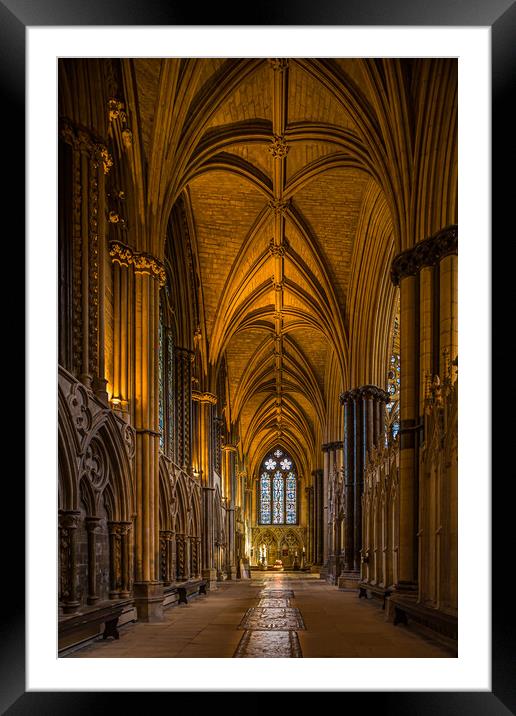 Lincoln Cathedral's Timeless Beauty Framed Mounted Print by Bill Allsopp