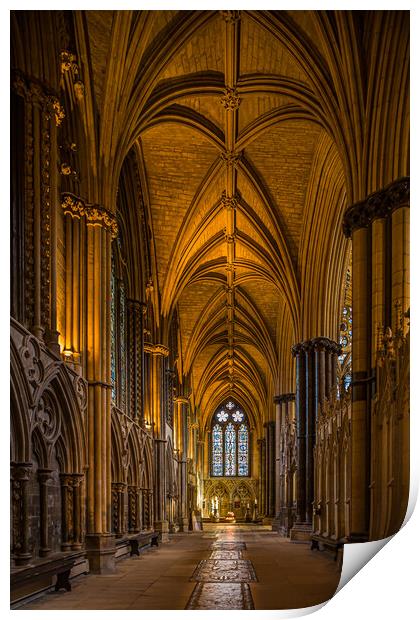 Lincoln Cathedral's Timeless Beauty Print by Bill Allsopp