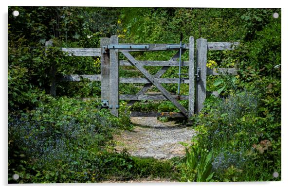 Gate to ..... Acrylic by Tom Lloyd