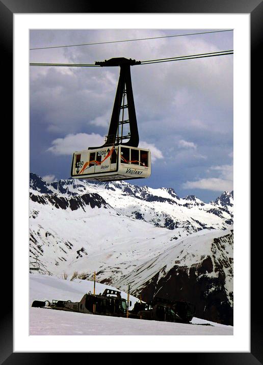 Alpe d'Huez Vaujany French Alps France Framed Mounted Print by Andy Evans Photos