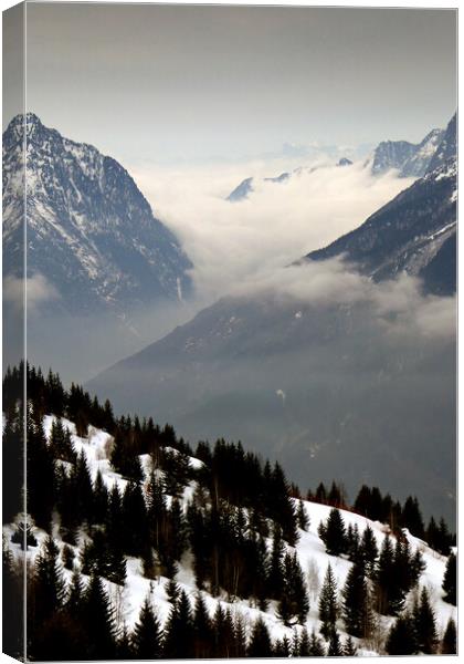 The Breathtaking Beauty of Vaujany Canvas Print by Andy Evans Photos