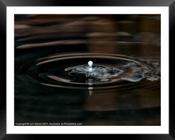 Another Drop Framed Mounted Print by Iain Mavin