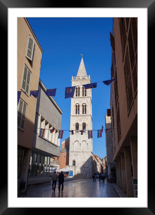 City of Zadar in Croatia Framed Mounted Print by Artur Bogacki