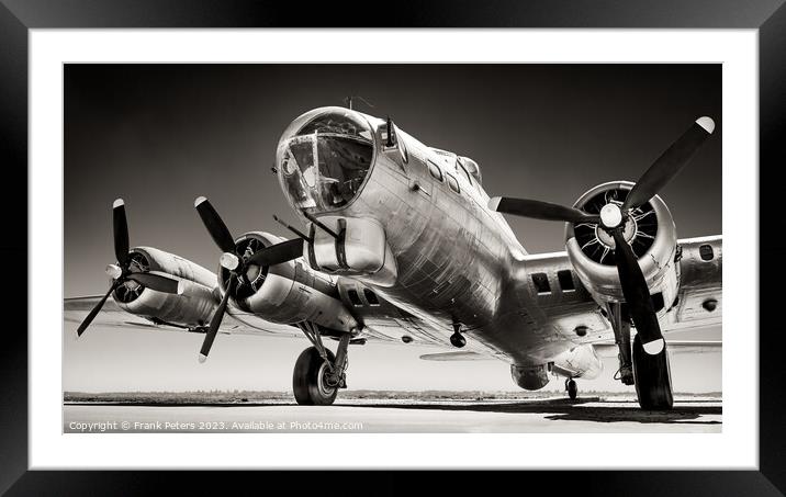 b17 flying fortress Framed Mounted Print by Frank Peters