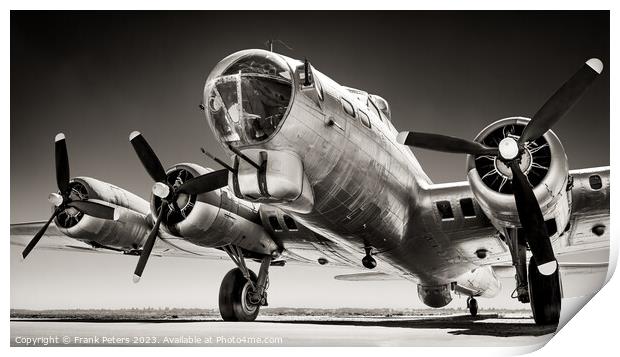 b17 flying fortress Print by Frank Peters