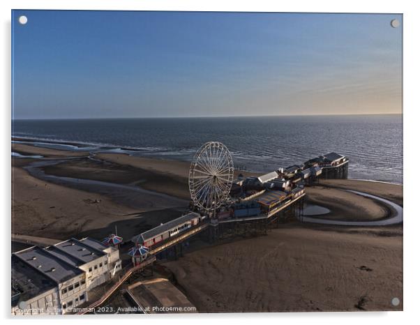Blackpool Central Pier at sunset Acrylic by Ian Cramman