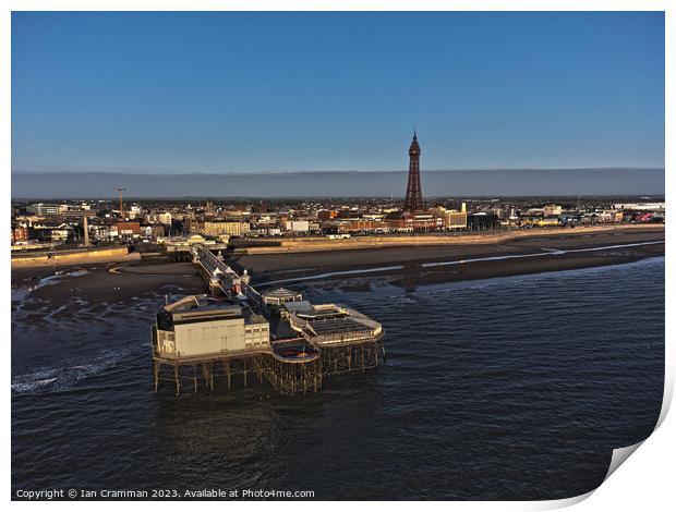 Blackpool North Pier at Sunset Print by Ian Cramman