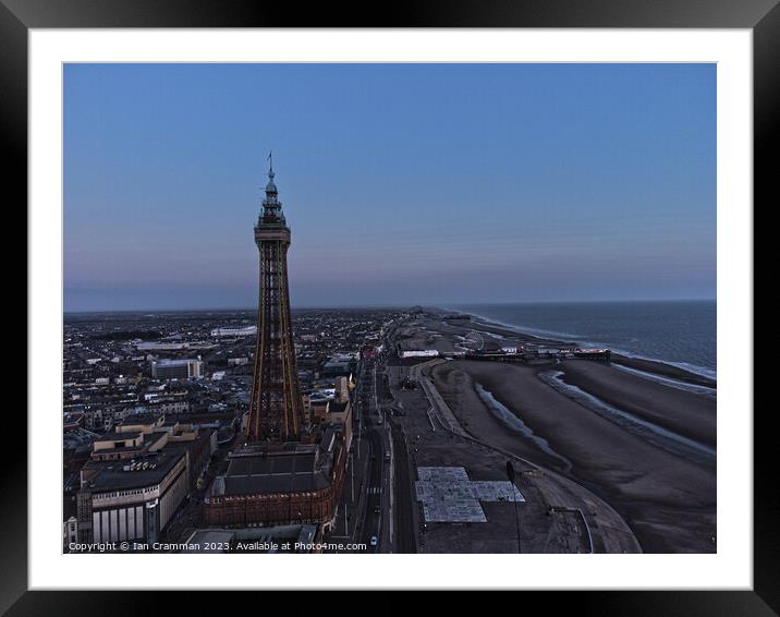 Blackpool Tower and Promenade Framed Mounted Print by Ian Cramman
