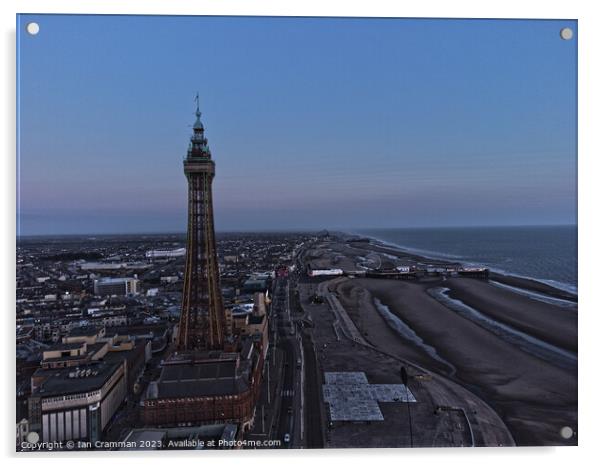 Blackpool Tower and Promenade Acrylic by Ian Cramman