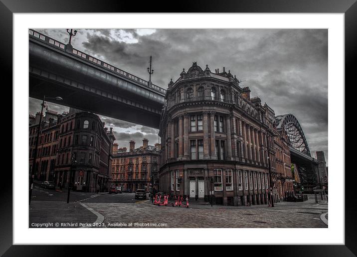 Newcastle Architecture  Framed Mounted Print by Richard Perks