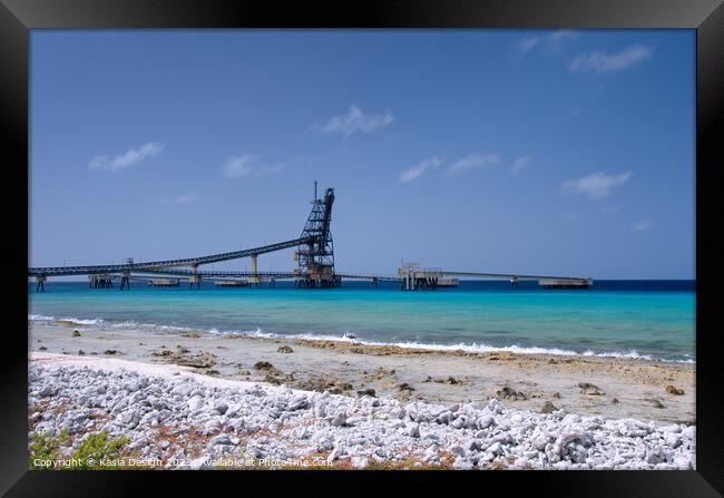 Salt Conveyor Pier Framed Print by Kasia Design