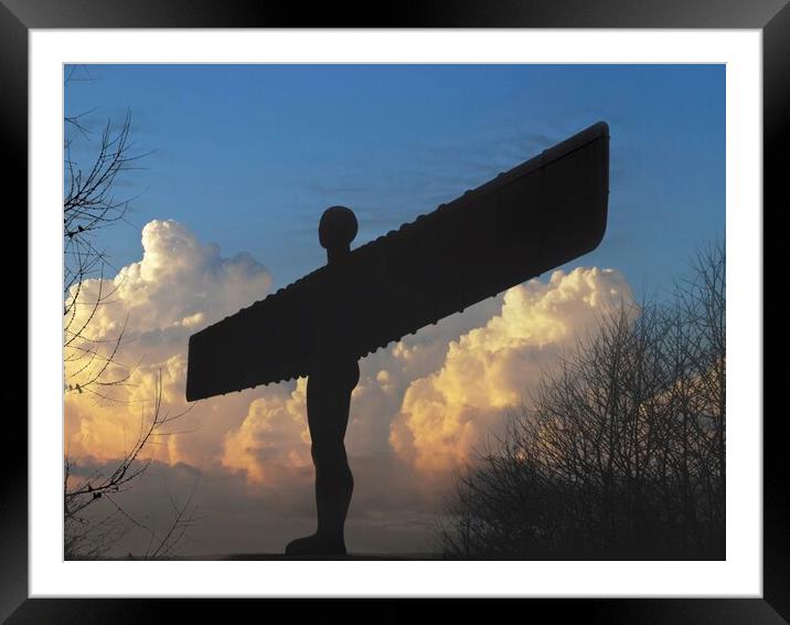Angel of the North 06 2023 Framed Mounted Print by Glen Allen