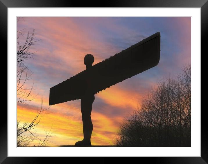 Angel of the North 05 2023 Framed Mounted Print by Glen Allen