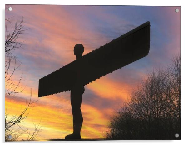 Angel of the North 05 2023 Acrylic by Glen Allen