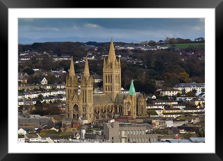 Truro Cathedral Framed Mounted Print by Brian Roscorla