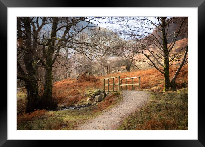 Lake district paths and walks  Framed Mounted Print by christian maltby