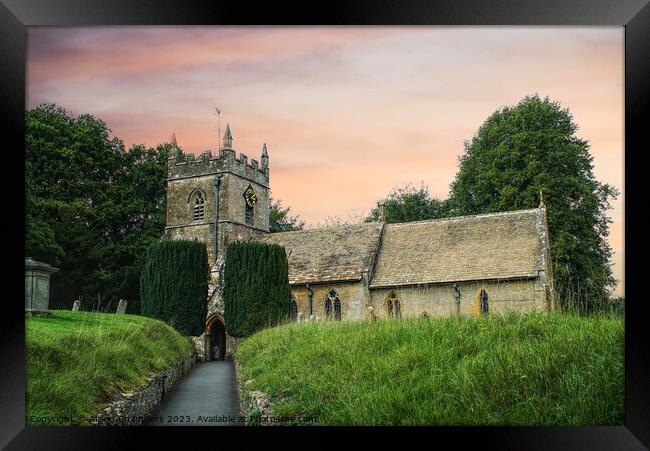 Saint Peters Church Upper Slaughter Framed Print by Alison Chambers