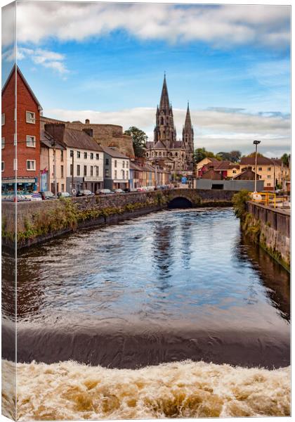 River Lee in City of Cork, Ireland Canvas Print by Artur Bogacki