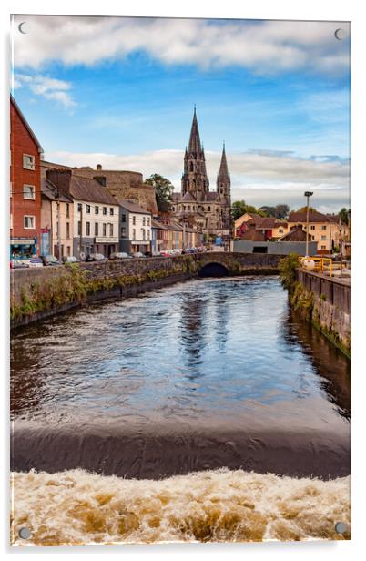 River Lee in City of Cork, Ireland Acrylic by Artur Bogacki