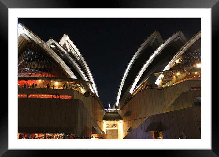 Sydney Opera House Framed Mounted Print by Kazim yildirimli