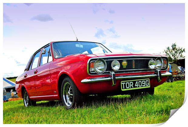 Ford Cortina MK 2 Print by Andy Evans Photos