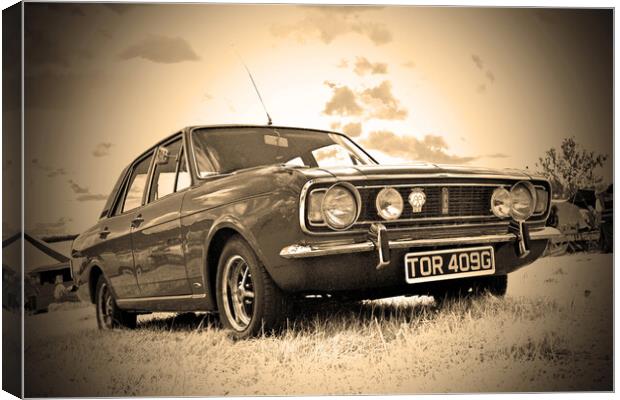Ford Cortina MK 2 Canvas Print by Andy Evans Photos