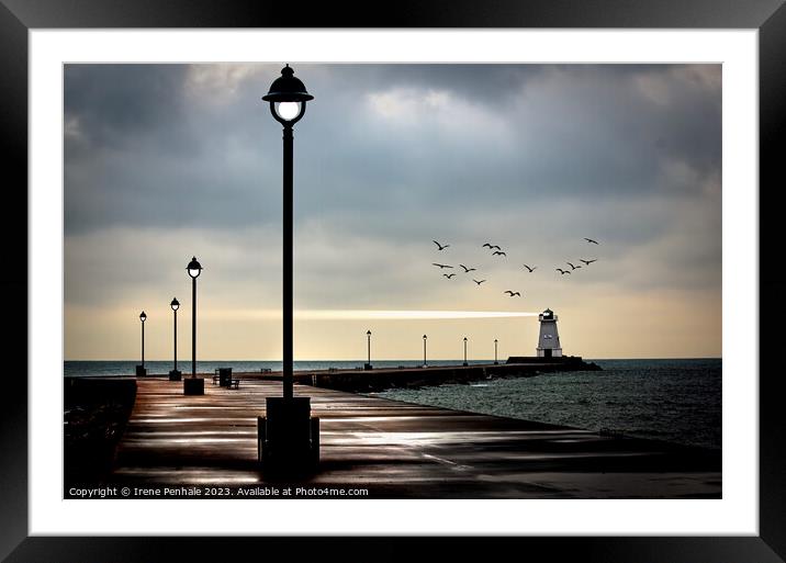 Port Maitland Dock  Framed Mounted Print by Irene Penhale