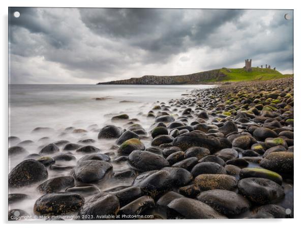 Dunstanburgh Castle Acrylic by Mark Hetherington