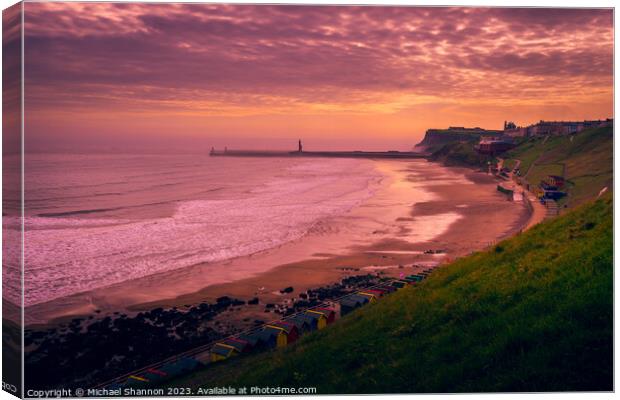 Early morning, Whitby, North Yorkshire Canvas Print by Michael Shannon