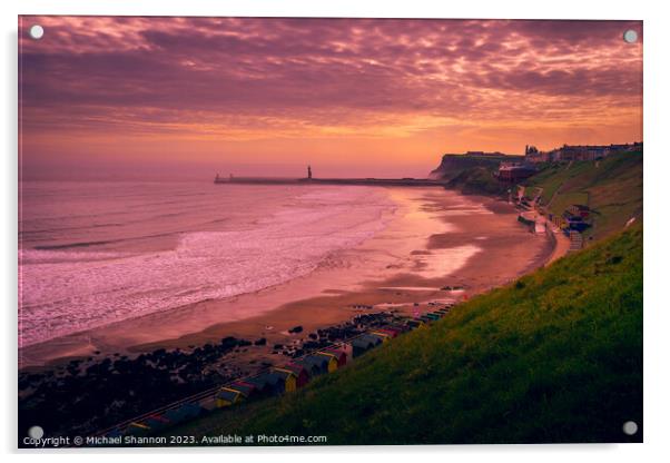 Early morning, Whitby, North Yorkshire Acrylic by Michael Shannon