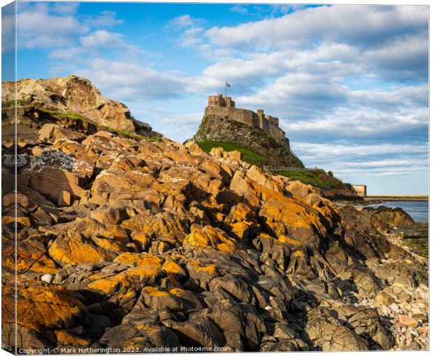 Lindisfarne Castle Canvas Print by Mark Hetherington