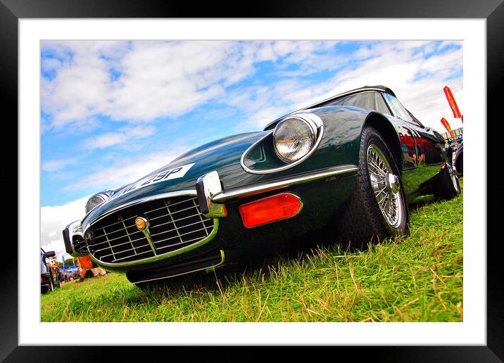 Timeless Beauty: The E-Type Jaguar Framed Mounted Print by Andy Evans Photos
