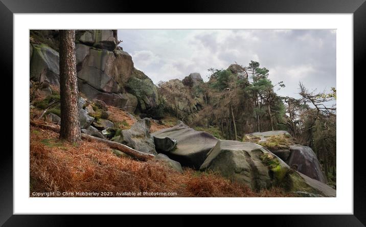 Rocky Moorland Landscape Framed Mounted Print by Chris Mobberley