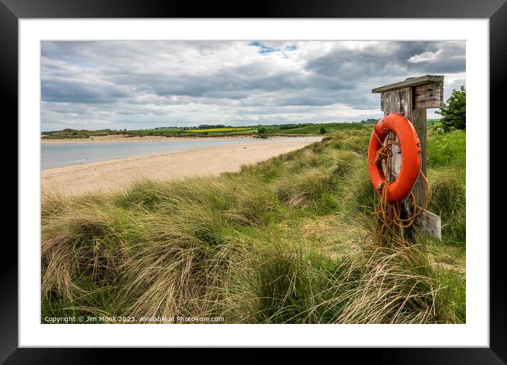 Alnmouth Beach Framed Mounted Print by Jim Monk