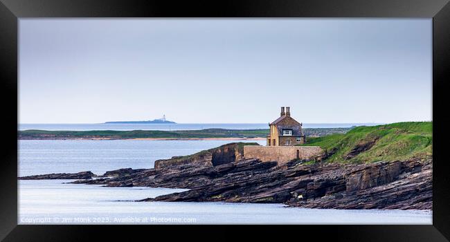 The Bathing House, Howick Framed Print by Jim Monk