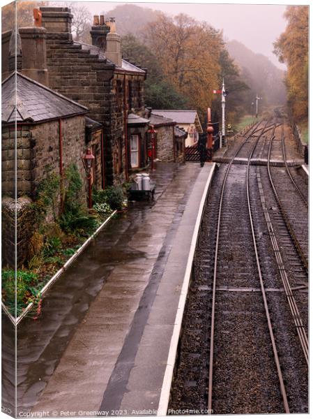 Goathland Period Railway Station On The North York Canvas Print by Peter Greenway