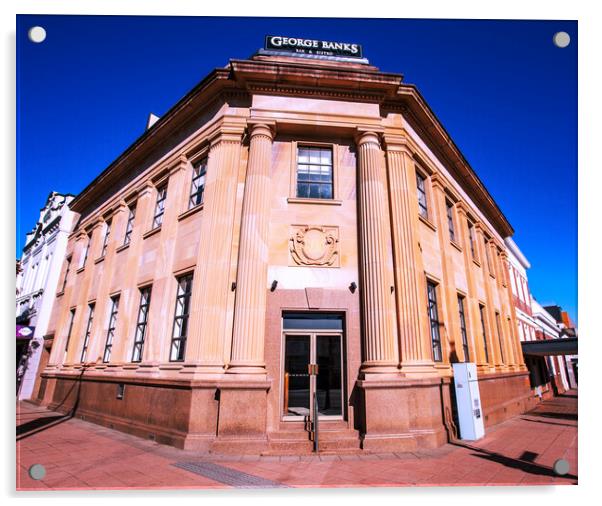 Toowoomba Heritage-Listed Bank of NSW Building Acrylic by Antonio Ribeiro