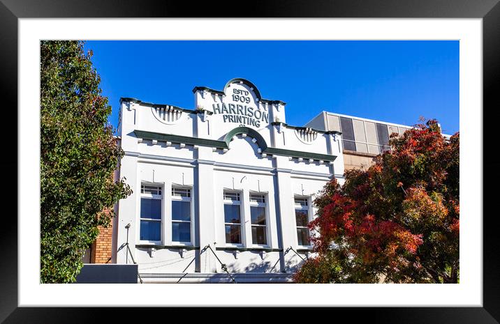 Toowoomba Heritage-Listed Harrison Printing Building Framed Mounted Print by Antonio Ribeiro
