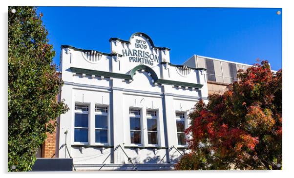 Toowoomba Heritage-Listed Harrison Printing Building Acrylic by Antonio Ribeiro