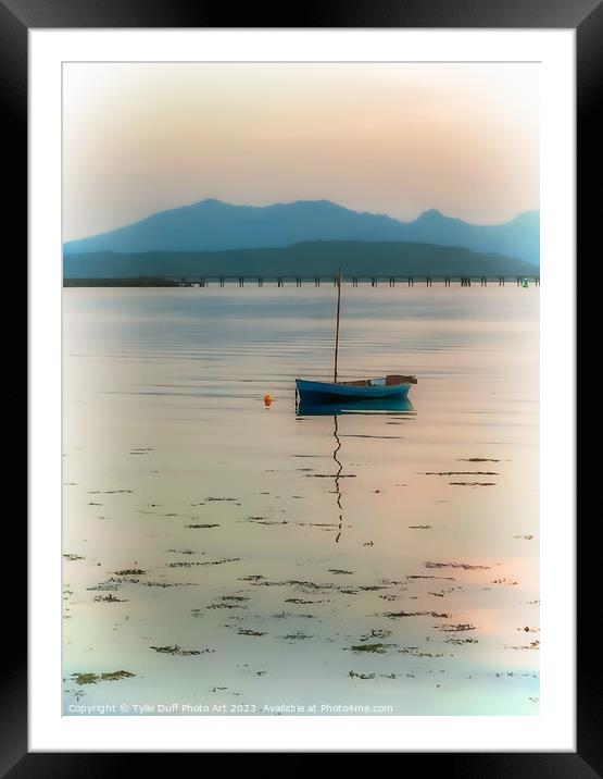 Shimmering Sunset On The Clyde Framed Mounted Print by Tylie Duff Photo Art