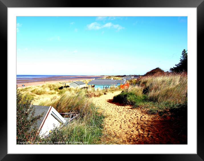 Serene Norfolk Coastline Framed Mounted Print by john hill