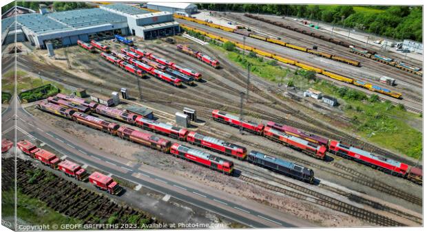 Toton depot Canvas Print by GEOFF GRIFFITHS