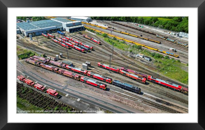 Toton depot Framed Mounted Print by GEOFF GRIFFITHS