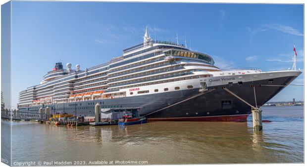 Cunard Line Queen Victoria Canvas Print by Paul Madden