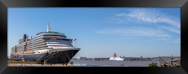 Queen Victoria on the River Mersey Framed Print by Paul Madden