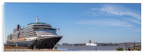 Queen Victoria on the River Mersey Acrylic by Paul Madden