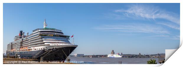Queen Victoria on the River Mersey Print by Paul Madden