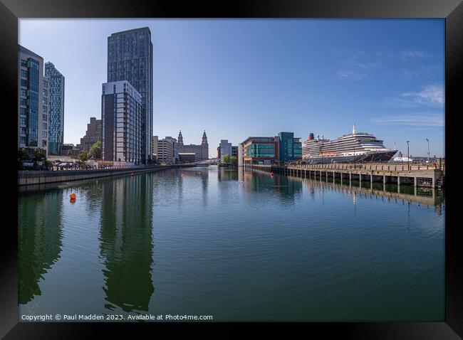 Queen Victoria from Princes Dock Framed Print by Paul Madden