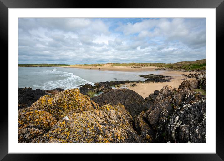 Aberffraw beach, Anglesey, North Wales Framed Mounted Print by Andrew Kearton